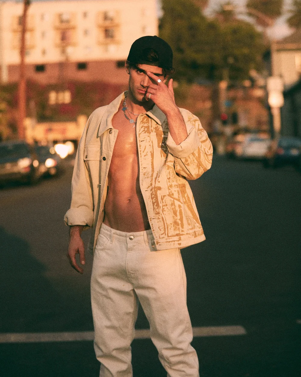 Max Ehrich portrait on city street