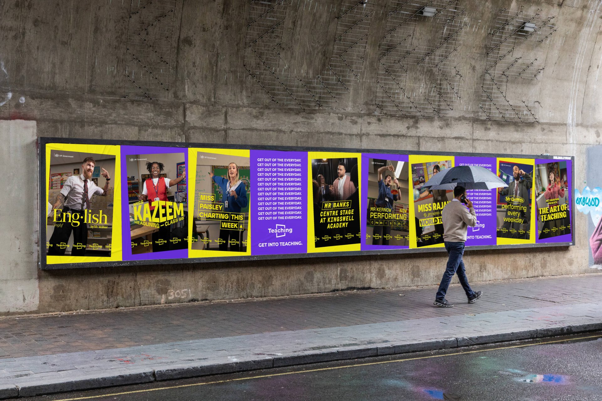 Get Into Teaching billboard campaign by Ewen Spencer